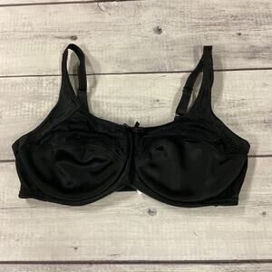 Amoena Mastectomy Bra Womens 34C Black Underwire #2242 Nina